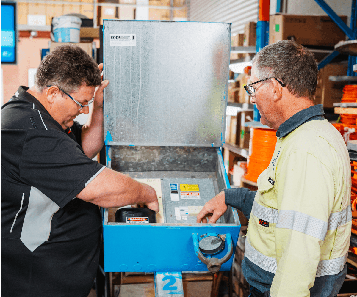 Temporary power equipment and meter installation